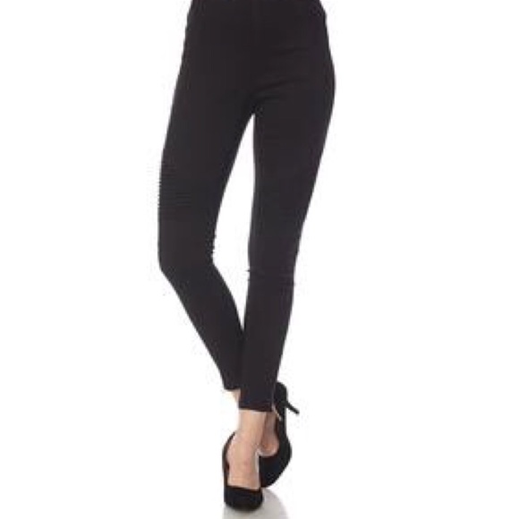 Black Moto Jegging Ankle Zipper - Picture 4 of 4